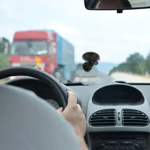 Vista 6 de Car Dashboard Cam Mount Suction Cup Holder with 360° Ball Head Base for Windshield, High Temperature Resistant Car Camera Mounting System for