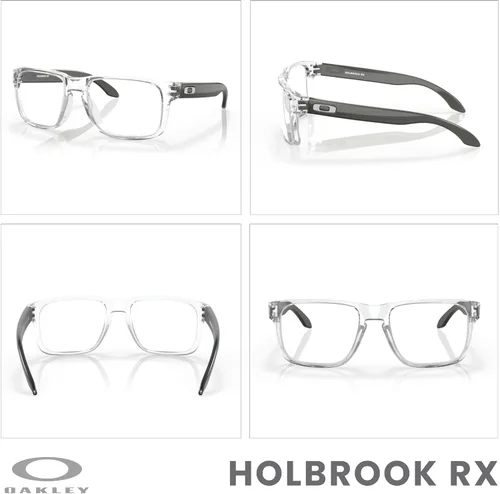 Vista 3 de Oakley Holbrook Square OX8156 - Gafas para hombre + paquete con kit de correa de accesorios, bolsa de microfibra