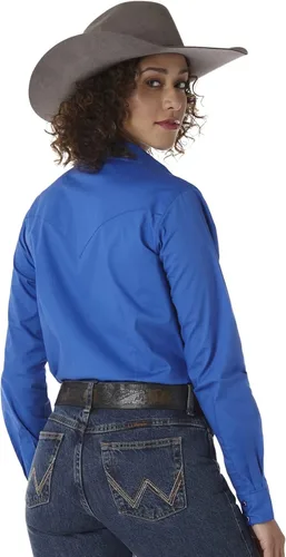 Vista 2 de Wrangler Western Yoke - Camisa de dos broches con solapa para mujer