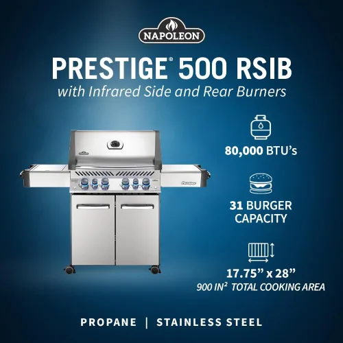 Vista 18 de Napoleon P665NSS Prestige 665 Parrilla de gas natural