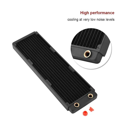 Vista 8 de Radiador de cobre disipador de calor para computadora intercambiador de calor líquido de refrigeración por agua con exquisita mano de obra, cobre