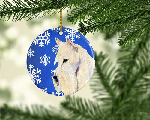 Vista 383 de Caroline's Treasures Cavalier Spaniel - Adorno de cerámica para colgar en el árbol de Navidad, para el hogar, Navidad, fiestas, regalo, 3 pulgadas