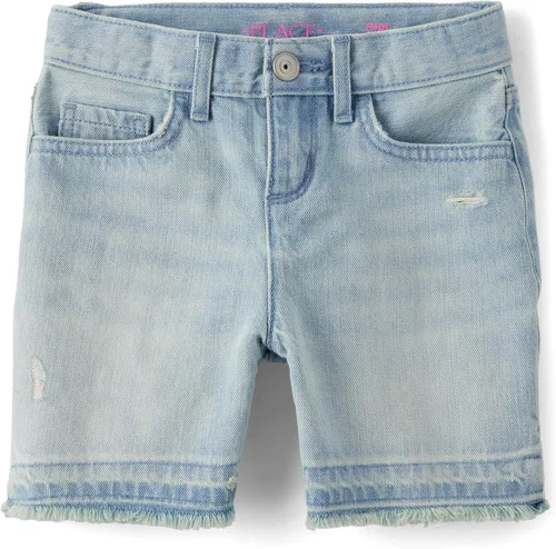 Vista 35 de Pantalones cortos midi de mezclilla