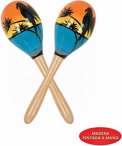 Vista 5 de Fiesta Tropical Fun Maracas (2/Pkg)