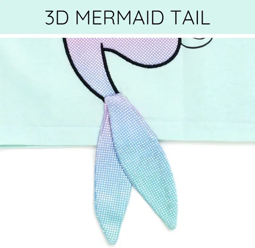 Vista 3 de Disney Princesa Ariel - Camiseta para niñas pequeñas y grandes (2T - 10-12)