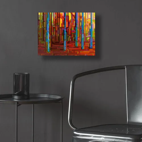 Vista 5 de Epic Art 'Promenade' de Mandy Budan, arte de pared de vidrio acrílico, 16"x12