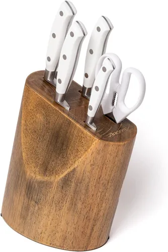 Vista 35 de ARCOS Juego de Cuchillos 5 Piezas Nitrum Acero Inoxidable y Hoja mm. 132.28 oz. Cuchillo de Cocina Profesional para Cortar Variedad de Alimentos