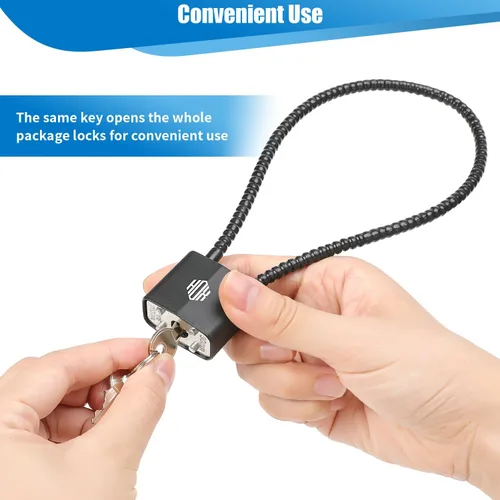 Vista 4 de HOX Cerraduras para pistola de cable con llaves, cerradura de seguridad con llave igual, para bloqueo de armas de fuego y seguridad