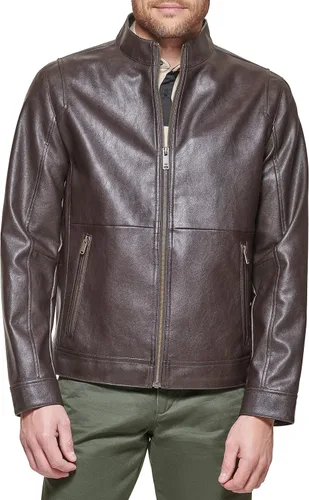 Vista 5 de Dockers Chaqueta Racer de cuero sintético The Dylan para hombre