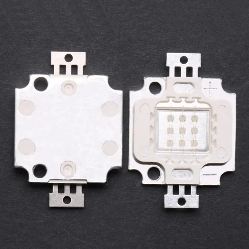 Vista 2 de 1 unids 10W chip LED de alta potencia azul súper brillante SMD COB componentes emisor COB componentes diodo reemplazo bombilla lámpara perlas