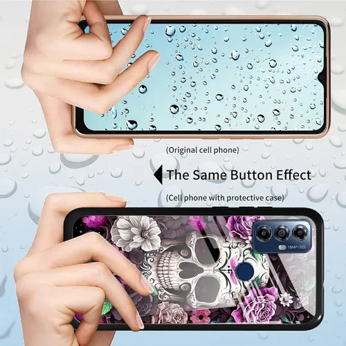 Vista 97 de Funda para Motorola Moto G Stylus 5G 2021 de vidrio templado, funda negra con diseño de mujer negra africana para mujeres y hombres, antiarañazos, a