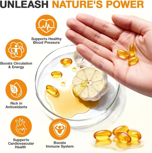 Vista 4 de Extracto de ajo envejecido 300 cápsulas – 10000 mg de alta potencia, inodoro, suplemento de ajo para la salud del corazón, apoyo inmunológico