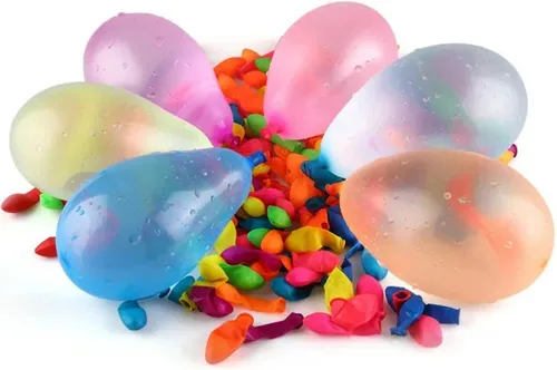 Vista 3 de Hlonon Paquete de 2000 globos de agua, de 5 a 6 pulgadas, multicolor, látex biodegradable, incluye 2 boquillas de manguera, ideal para fiesta