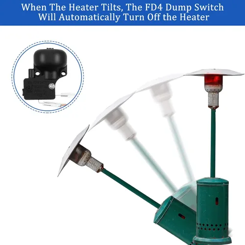 Vista 6 de Honoson Piezas de repuesto para calentador de patio, kit de reparación de calentador de exterior, termopar e interruptor de descarga Fd4, sensor