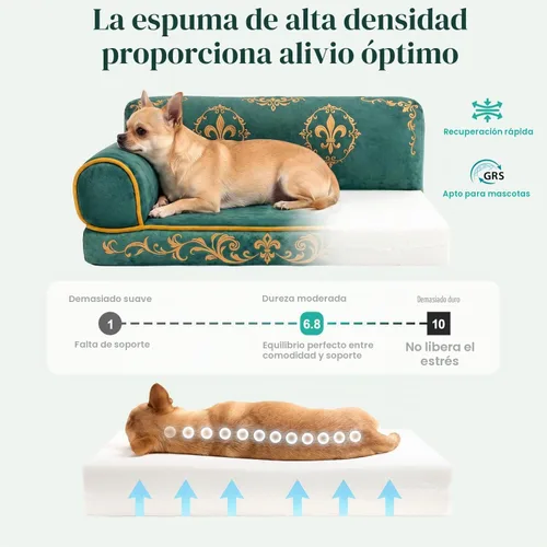 Vista 3 de Sofá cama de lujo para gatos de interior, acogedor sofá