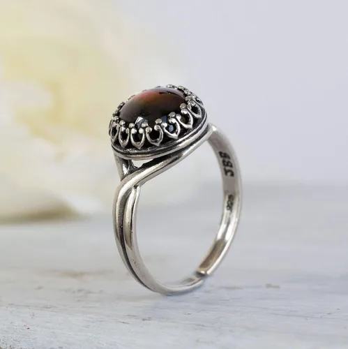 Vista 22 de 925 Sterling Silver Gemstone Rings for Women - Anniversary Rings for Women - Sterling Silver Rings for Women - Dainty Sterling Silver Rings