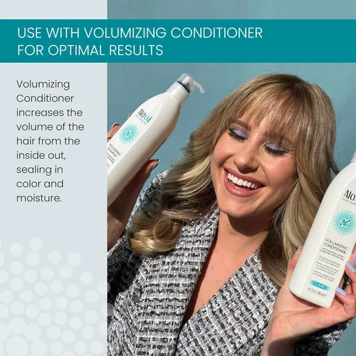 Vista 5 de ALOXXI Champú voluminizador para cabello fino o fino teñido con tecnología de células madre de manzana, aceites de oliva y semilla de uva, 10.1
