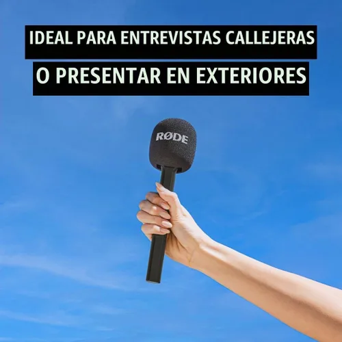 Vista 2 de RØDE Interview GO Adaptador de mano para micrófonos inalámbricos RØDE (negro)