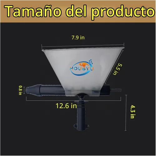 Vista 6 de Pistola de lechada eléctrica para mortero portátil con 9 boquillas (sin taladro eléctrico)