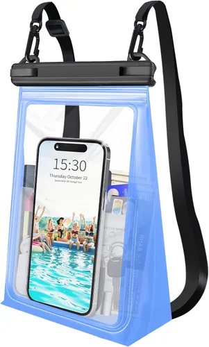 Vista 10 de Funda impermeable grande para teléfono, funda impermeable universal para iPhone 14 Plus 13 Pro Max 12 11 Samsung S23 S22 hasta 7.2 pulgadas, IPX8 a