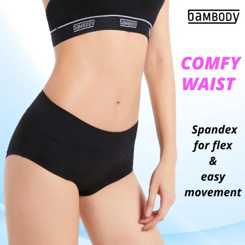Vista 4 de Bambody - Calzones absorbentes Bragas Period Ropa interior de maternidad y posparto
