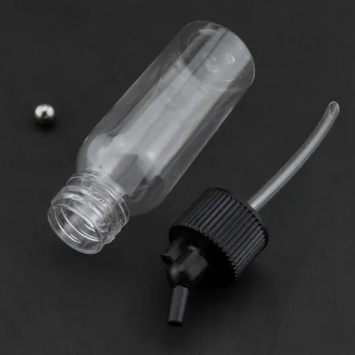 Vista 3 de Airbrush Siphon Feed Jar LUORNG 5pcs 1.0 fl oz 1oz plástico doble acción aerógrafo botellas con tapas