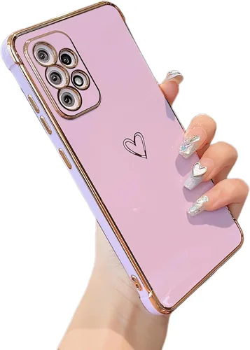 Vista 105 de ZTOFERA Funda diseñada para Google Pixel 7a, bonito diseño de corazones de amor con borde chapado y protección de lente de cámara, para Google Pixel
