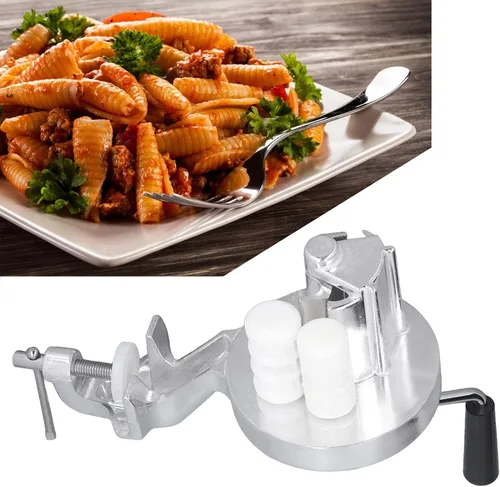Vista 5 de Cavatelli - Máquina para hacer pasta italiana auténtica, máquina portátil de prensado de fideos para el hogar, cocina, restaurante