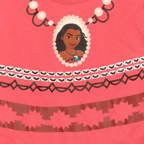 Vista 4 de Disney Princess Moana Frozen Ariel Cenicienta Tiana - Mameluco y falda para niñas pequeñas a niños grandes