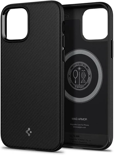 Vista 2 de Spigen - Carcasa rígida para iPhone 12 (2020), carcasa diseñada para iPhone 12 Pro (2020) - Edición para padres