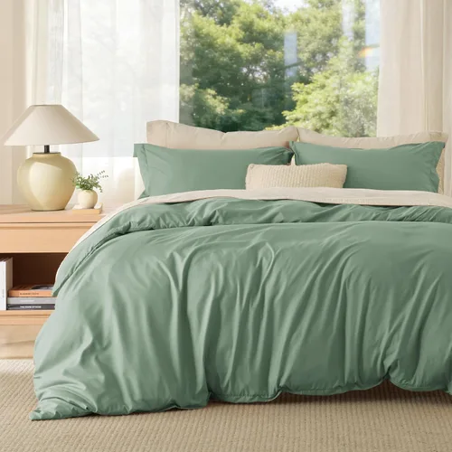 Vista 47 de Bedsure - Juego de funda de edredón tamaño individual/individual XL - Juego de ropa de cama suave de microfibra cepillada doble para niños