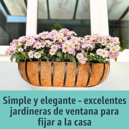 Vista 9 de LaLaGreen - Maceta rectangular de pared (24 pulgadas, paquete de 2) caja