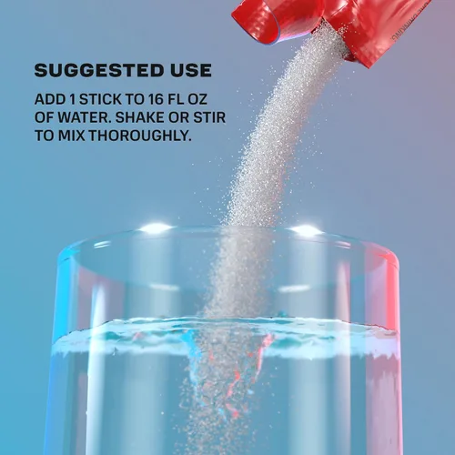 Vista 5 de PRIME - 16 barritas de hidratación en polvo, una porción, electrolitos en polvo, sobre la marcha, BCAA, vitaminas B, antioxidantes, bajo en azúcar