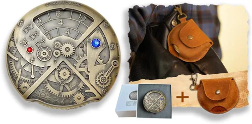 Vista 31 de Juego de dados de ruleta único 7 en 1 de metal DND para juegos de rol de mesa, dados giratorios para juegos de rol, juegos de dados DND equilibrados