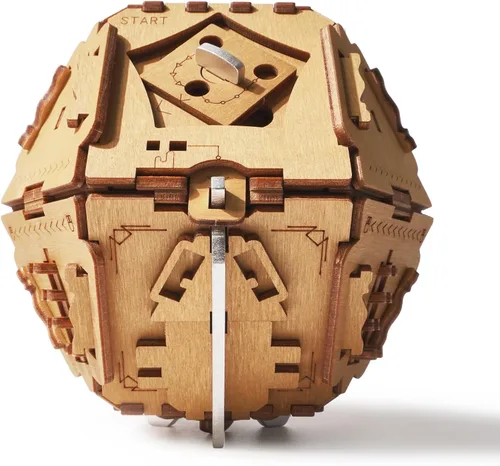 Vista 8 de Caja de rompecabezas antigravedad PUZZLE POTATO - Rompecabezas 3D para cerebro para adultos - Cofre del tesoro de madera - Caja de rompecabezas