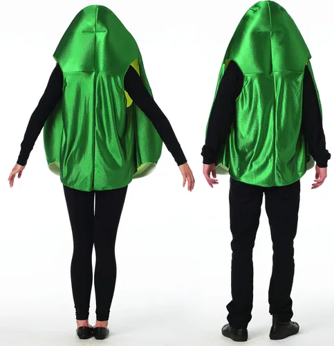 Vista 4 de Rasta Imposta Disfraz de aguacate para adultos par Verde