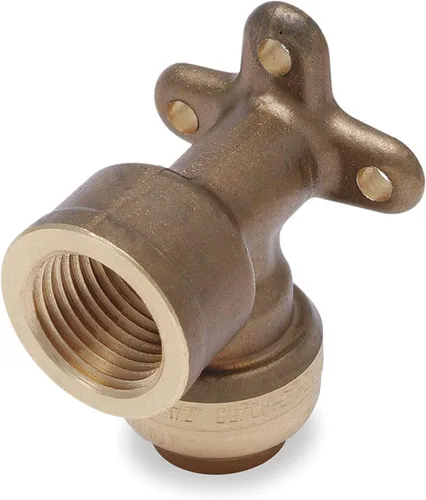 Vista 7 de SharkBite Codo de oreja de caída de 1/2 pulgada x 1/2 pulgada, FNPT, Empuje para conectar accesorios de plomería de latón, tubo PEX, cobre, CPVC