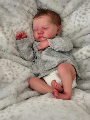 Vista 4 de Pinky Reborn Muñecas de bebé de 19 pulgadas realista recién nacido con cuerpo suave muñeca de juguete para niños pequeños, el mejor regalo