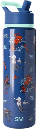 Vista 19 de Simple Modern Summit - Botella de agua con tapa con pajilla, vaso aislado de acero inoxidable a prueba de fugas de Disney de 30 onzas, regalos