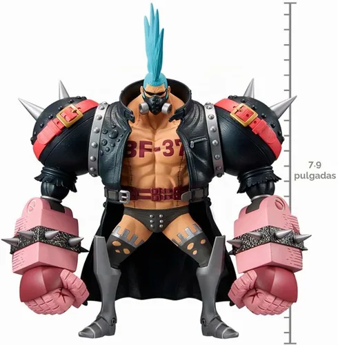 Vista 3 de BANPRESTO One Piece Film Rojo - Franky - Figura DXF-The Grandline Men 5.9 in