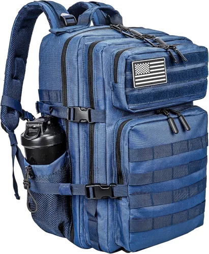 Vista 12 de LHI Mochila Táctica Militar para Hombres y Mujeres 45L Ejército 3 Días Mochila de Asalto Bolsa Mochila Grande con Sistema Molle