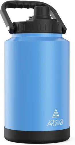 Vista 14 de Jarra Grande de Agua Aislada con Asa, Botella de Agua Aislada de Un Galón, Jarra de Agua de Acero Inoxidable de 1 Galón