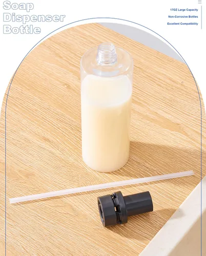 Vista 4 de Botella de Dispensador de Jabón Actualizada para Fregadero de Cocina Reemplazo - Botella de Jabón de 500ML/17oz - Un Reemplazo para Tu Dispensador