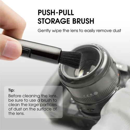 Vista 4 de VSGO Pluma de limpieza de lentes con interruptor de encendido y 2 puntas