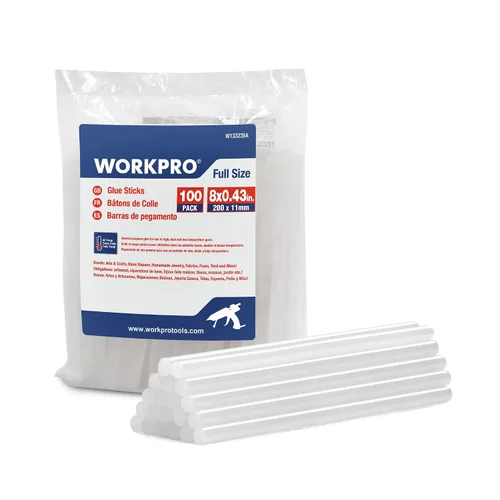 Vista 8 de WORKPRO Barras de pegamento caliente, compatibles con la mayoría de pistolas de pegamento, multiusos para manualidades, reparaciones generales