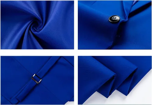 Vista 6 de Trajes de 2 piezas para hombre, traje de esmoquin ajustado para hombre, un botón, un solo botonadura, boda, casual, negocios, chaqueta, pantalones