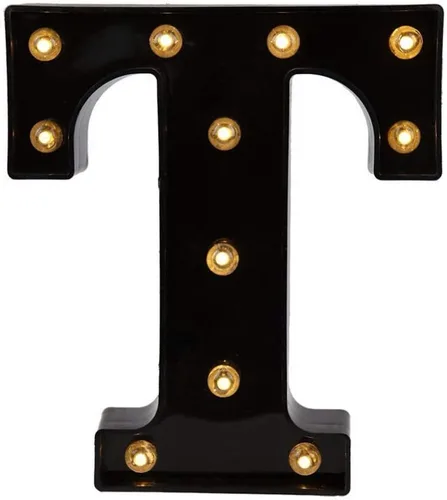 Vista 35 de Ulalaza Letrero de luz LED en blanco y negro, 2 letras AA alimentadas por batería para boda, fiesta de cumpleaños, lámpara de Navidad, luz nocturna
