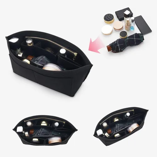 Vista 4 de Organizador de fieltro para bolso, organizador de bolsas adecuado para Speedy 30, Neverfull PM y organizador de moldeador de base para bolsa de mano