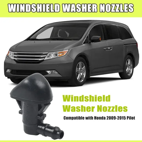 Vista 2 de 76810-SZA-A01 - Boquilla de limpiaparabrisas delantero, repuesto para Honda Pilot 2009-2015 de 5 puertas, juego de pares negro