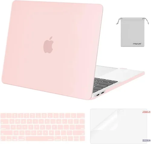 Vista 9 de MOSISO - Carcasa rígida de plástico, cubierta de teclado, protector de pantalla y bolsa de almacenamiento para MacBook Pro 13 pulgadas/33 cm